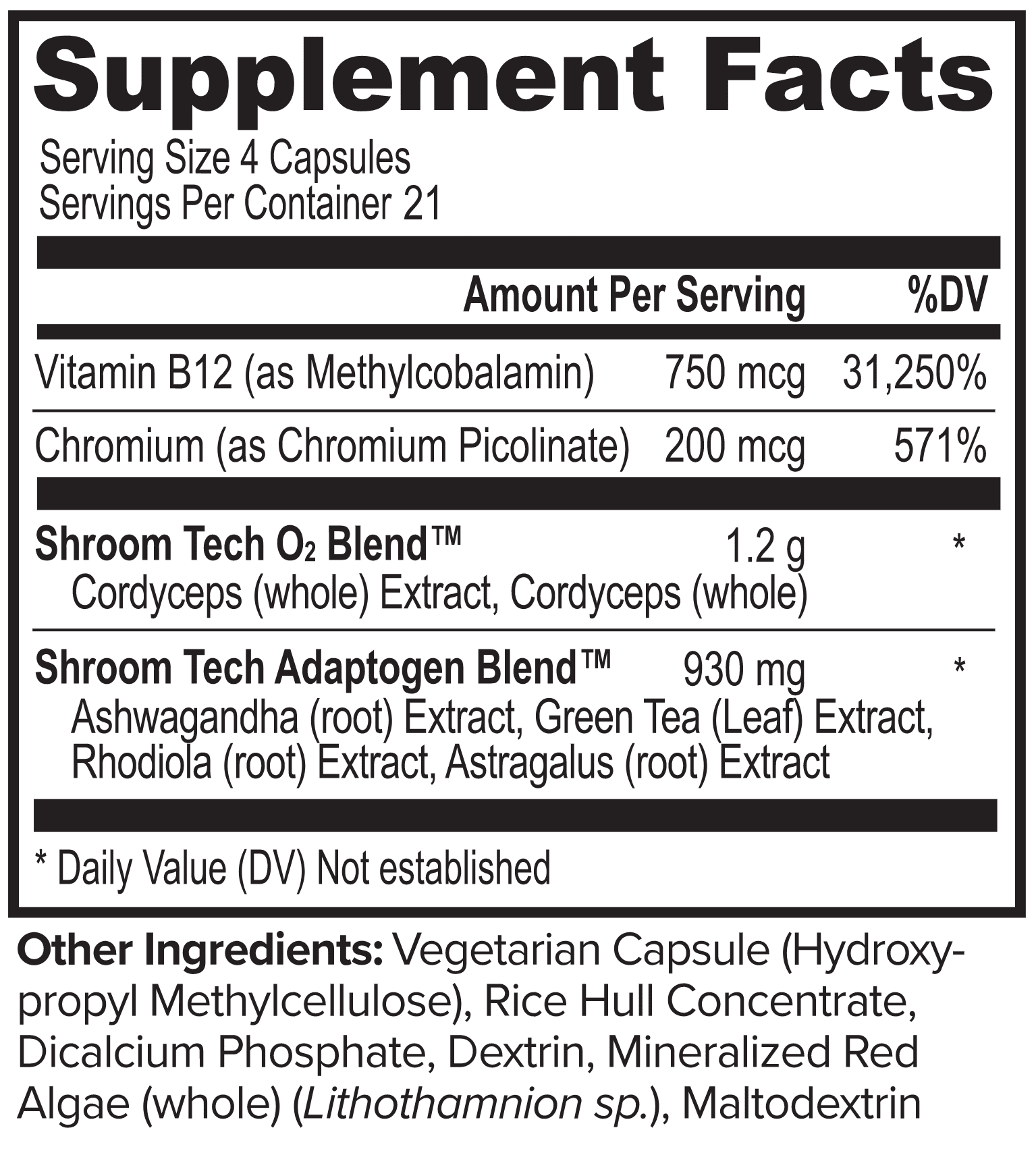 Ingredients And Nutritional Information